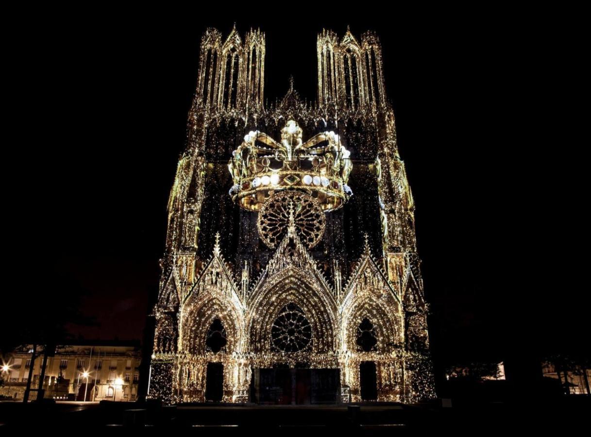 Les Rotins - Logements Climatises - Cathedrale A 2 Pas แร็งส์ ภายนอก รูปภาพ